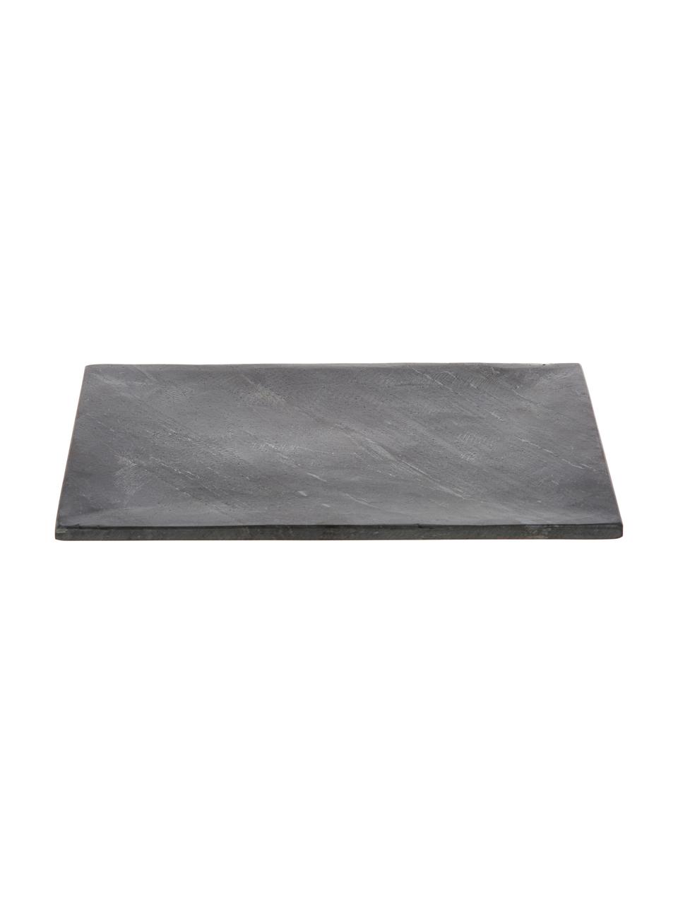 Granieten serveerplateau Klevina, Graniet, Grijs, gemarmerd, L 28 x B 22 cm