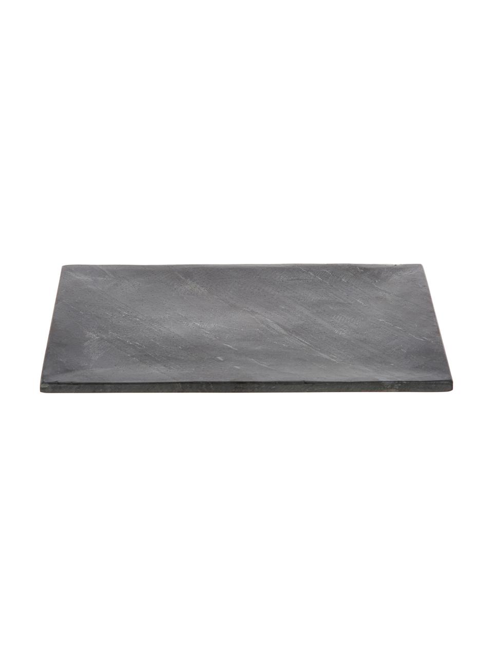 Granit-Servierplatte Klevina, Granit, Grau, marmoriert, L 28 x B 22 cm