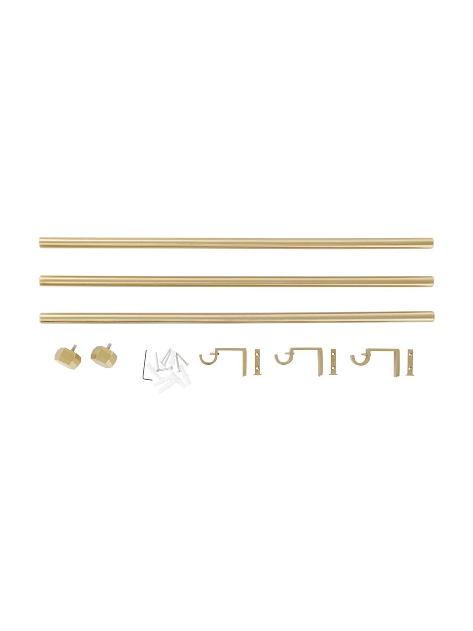 Záclonová tyč Nicia, Š 132-181 cm, Zlatá, Š 132-181 cm, V 4 cm
