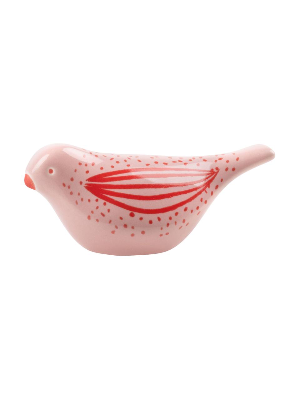 Decoratief object Givin van keramiek in roze, Keramiek, Roze, rood, 8 x 4 cm