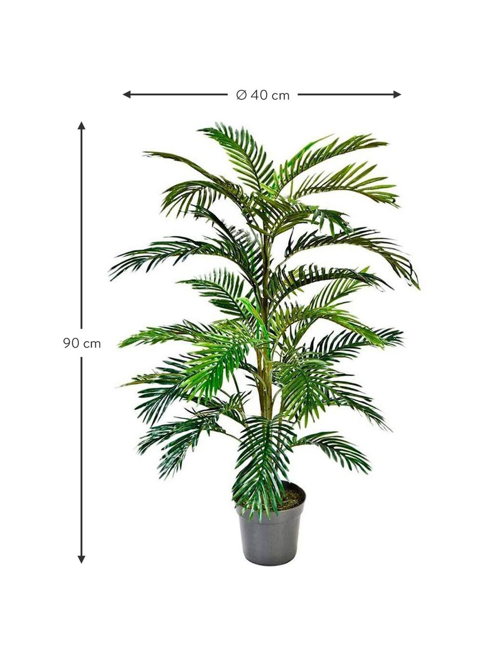 Planta artificial Areca, Poliéster, Verde, Ø 40 x Al 90 cm