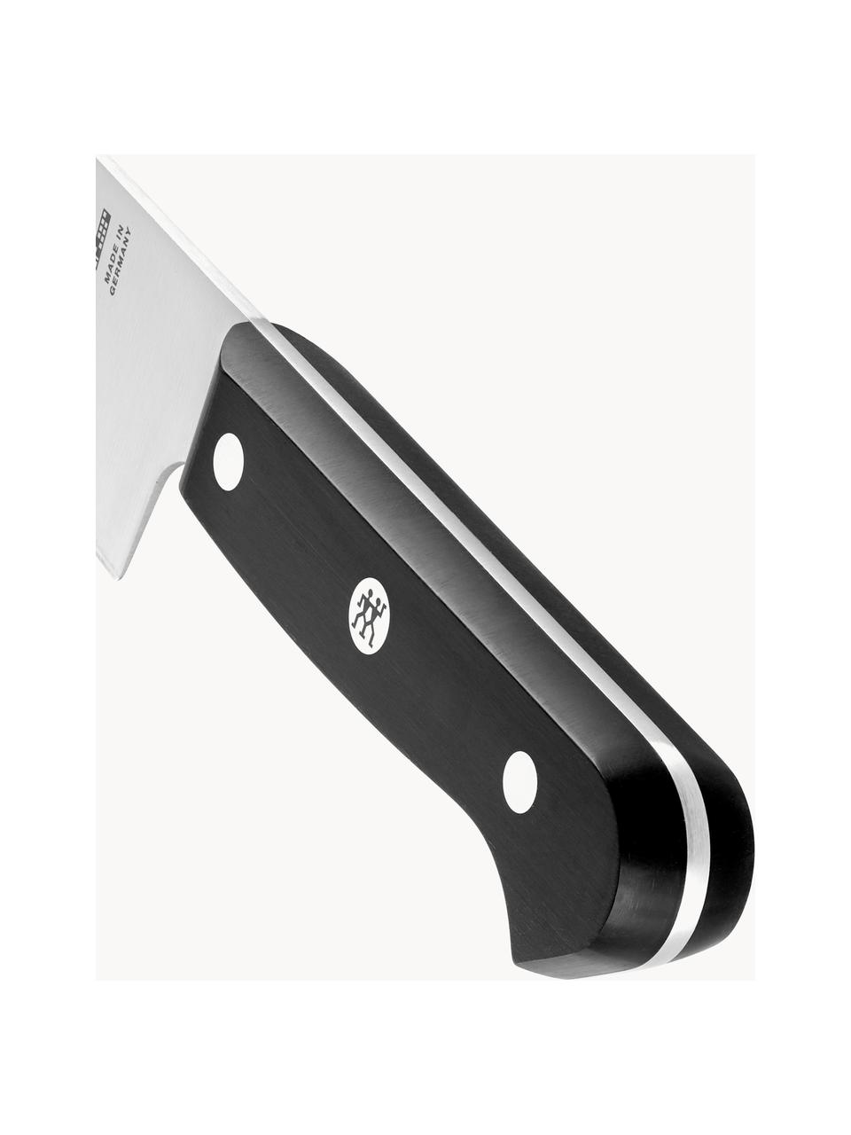 Cuchillo chef Four Star, Plateado, negro, L 32 cm