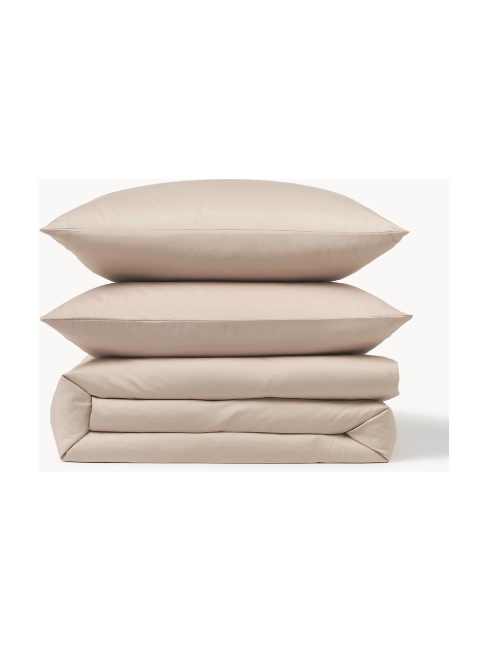 Baumwollsatin-Bettdeckenbezug Comfort, Webart: Satin Fadendichte 300 TC,, Beige, B 200 x L 200 cm