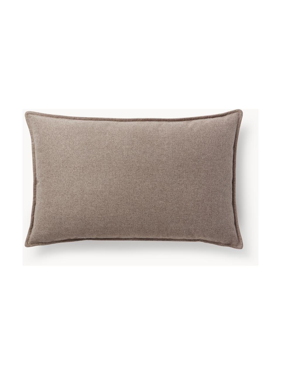 Bankkussen Lennon, Bekleding: 100% polyester, Geweven stof taupe, B 50 x L 80 cm