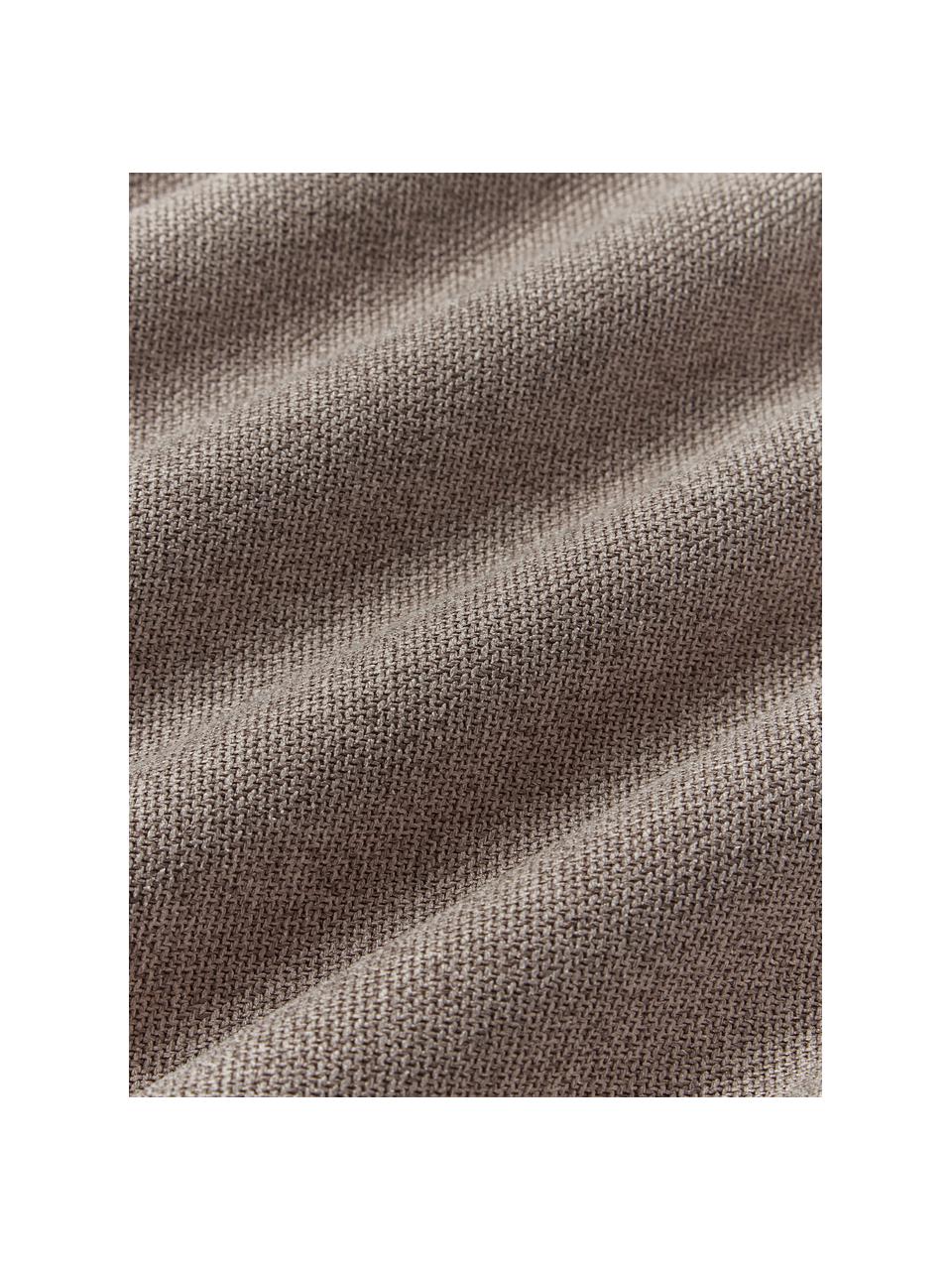 Bankkussen Lennon, Bekleding: 100% polyester, Geweven stof taupe, B 50 x L 80 cm