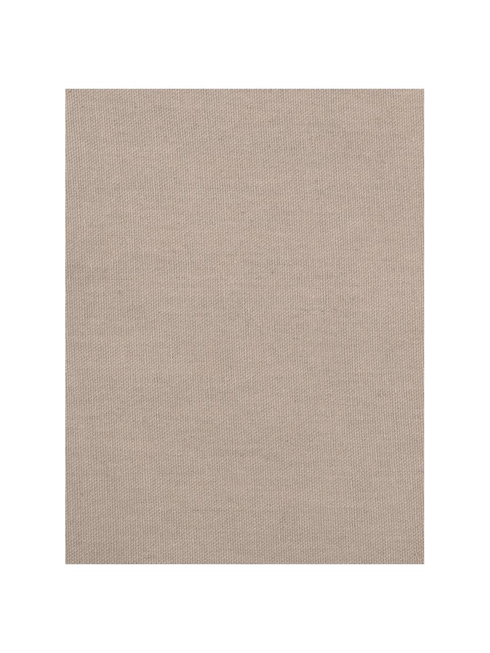 Federa arredo in juta/cotone misto Diajute, Retro: cotone, Fronte: beige, bianco crema Retro: beige chiaro, Larg. 45 x Lung. 45 cm