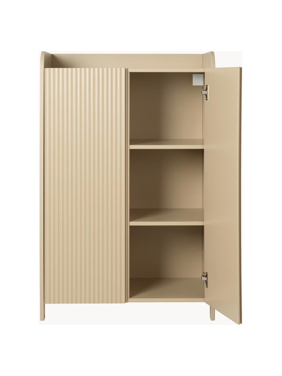 Credenza alta Sill, Pannello di fibra a media densità (MDF) laccato

Questo prodotto è realizzato con legno di provenienza sostenibile e certificato FSC®., Beige chiaro, Larg. 70 x Alt. 110 cm