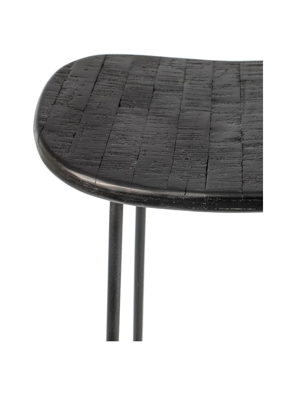 Thekenhocker Tangle, Beine: Metall, pulverbeschichtet, Schwarz, B 40 x H 65 cm