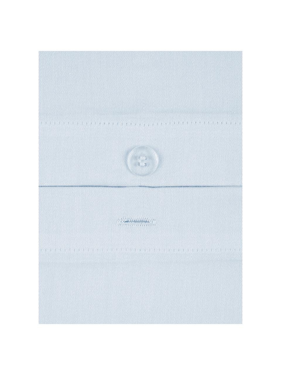 Baumwollsatin-Kissenbezug Comfort in Hellblau, 50 x 70 cm, Webart: Satin, leicht glänzend Fa, Hellblau, B 50 x L 70 cm