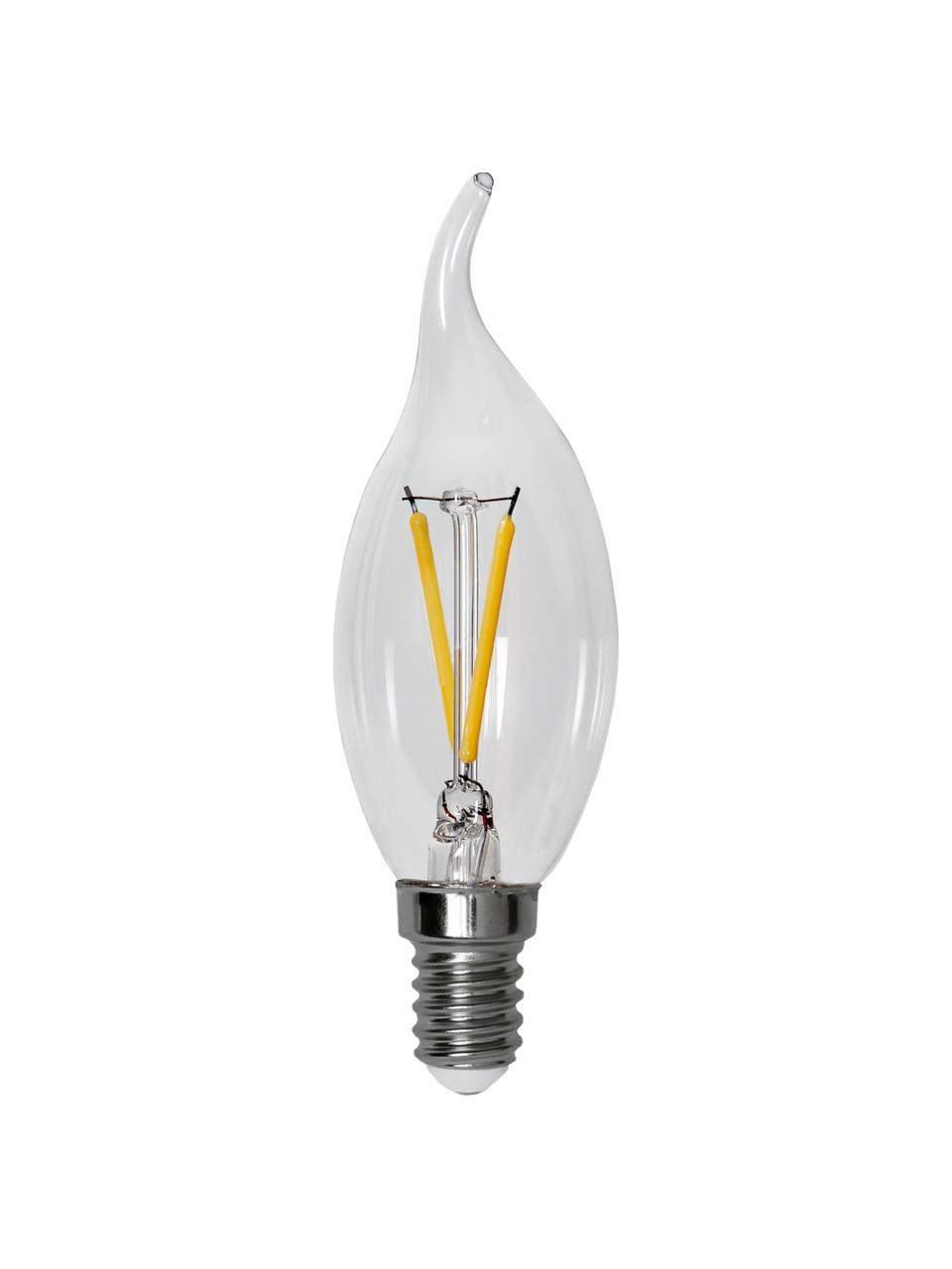 E14 Leuchtmittel, 150lm, warmweiß, 8 Stück, Leuchtmittelschirm: Glas, Leuchtmittelfassung: Aluminium, Transparent, Ø 4 x H 12 cm