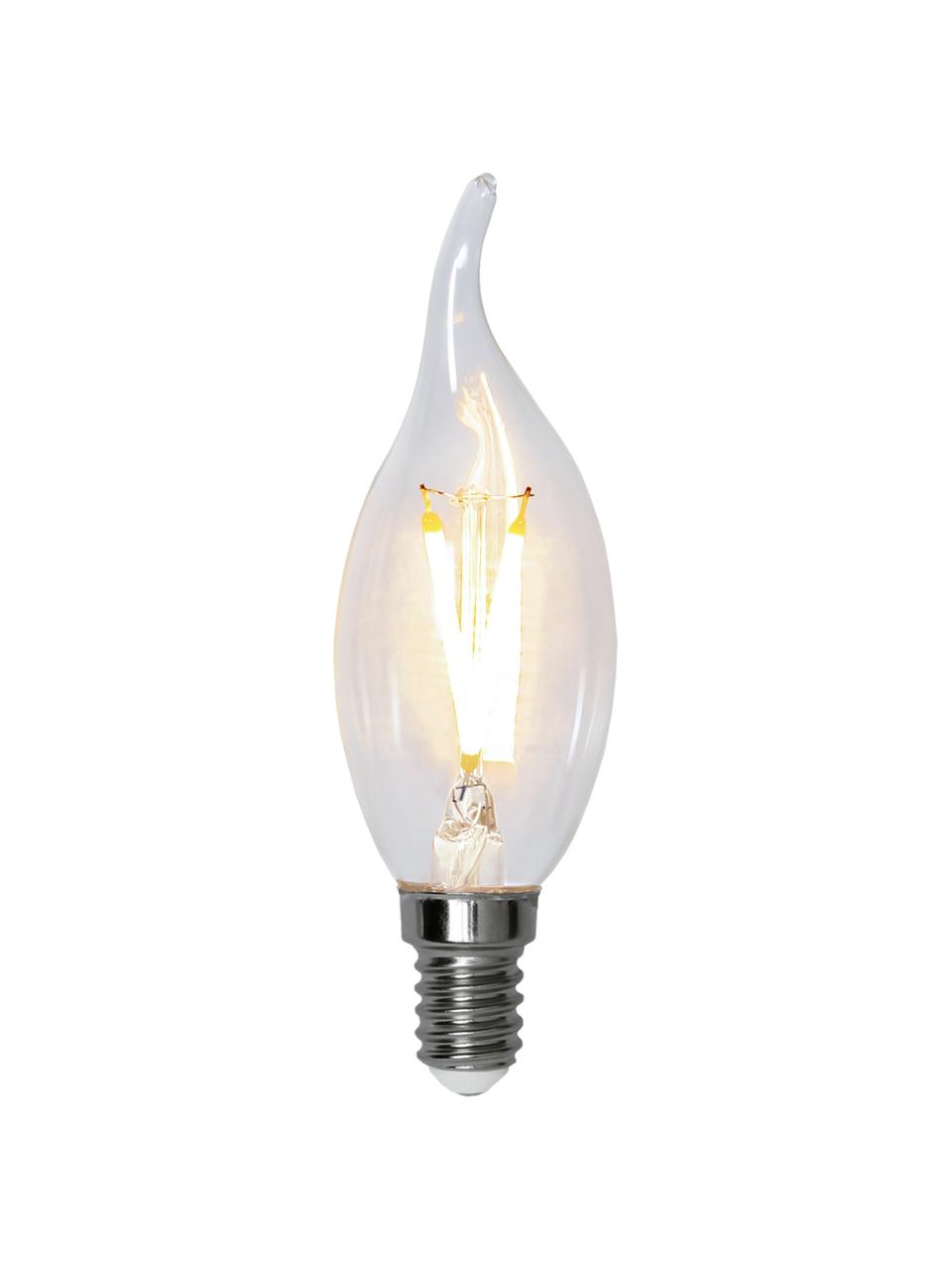 Lampadina E14, 150lm, bianco caldo, 8 pz, Lampadina: vetro, Base lampadina: alluminio, Trasparente, Ø 4 x Alt. 12 cm