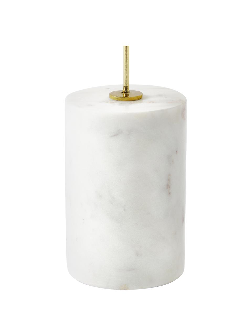 Pieza decorativa Novalie, Mármol, metal, Dorado, blanco, An 48 x Al 48 cm