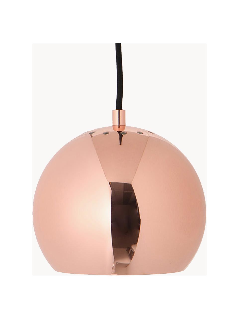 Kleine bolvormige hanglamp  Ball, Koperkleurig, Ø 12 x H 10 cm