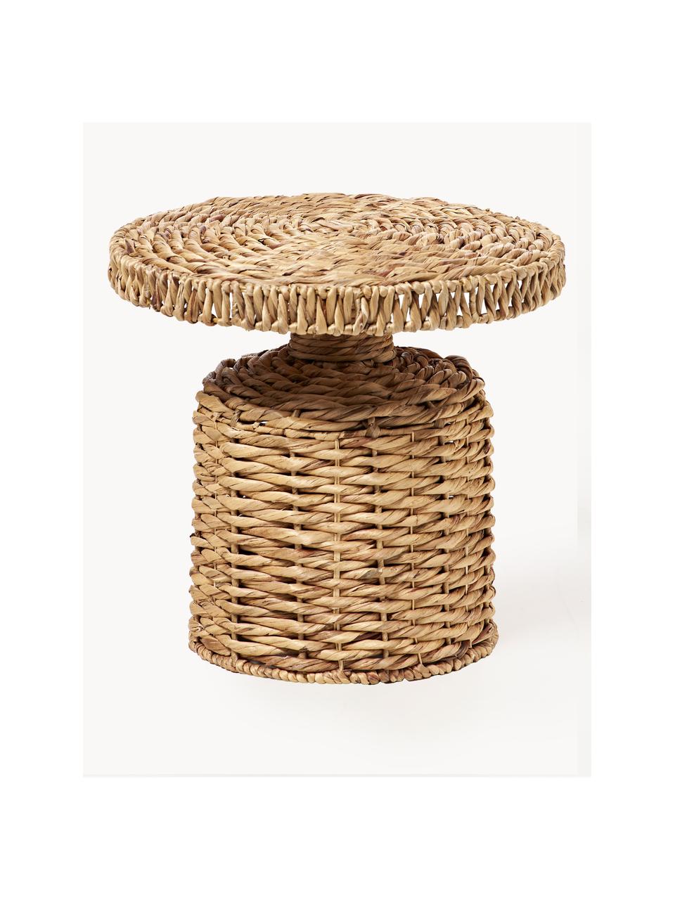 Runder Rattan-Beistelltisch Camo, Rattan, Beige, Ø 47 x H 47 cm