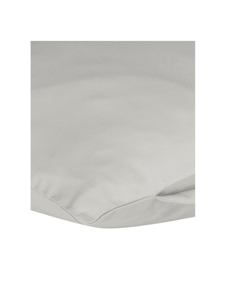 Funda de almohada de satén Comfort, Gris claro, An 50 x L 70 cm