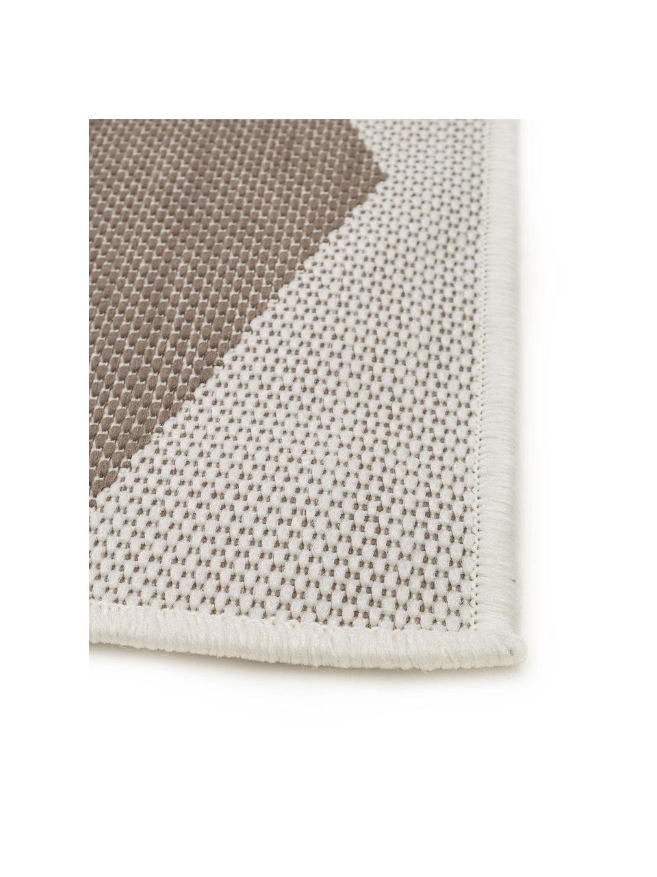 In- & outdoor vloerkleed met patroon Nillo in beige/crèmekleur, 100% polyethyleen, Lichtgrijs, taupe, B 200 x L 290 cm (maat L)