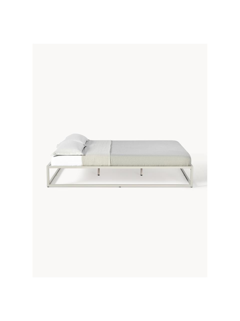 Cama de metal Neptun, Metal con pintura en polvo, Beige claro, An 180 x L 200 cm