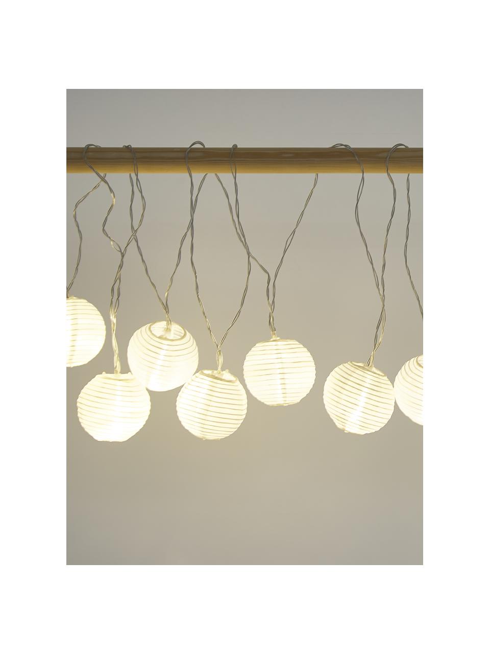 Ghirlanda  a LED Lampion, 450 cm, Lanterne: poliestere, Bianco, Lung. 450 cm