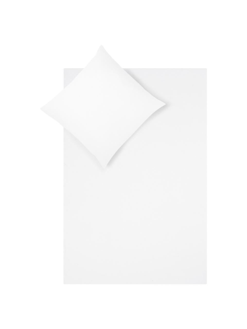 Pościel z flaneli Erica, Biały, 240 x 220 cm