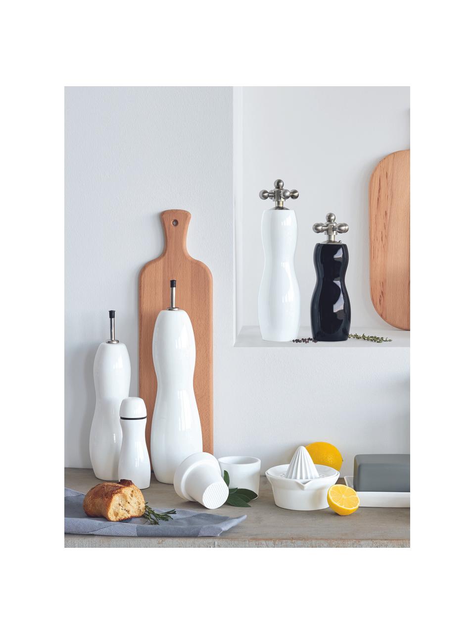 Azijn- en olie-dispenser Cuisine, verschillende formaten, Porselein, Wit, Ø 6 x H 30 cm