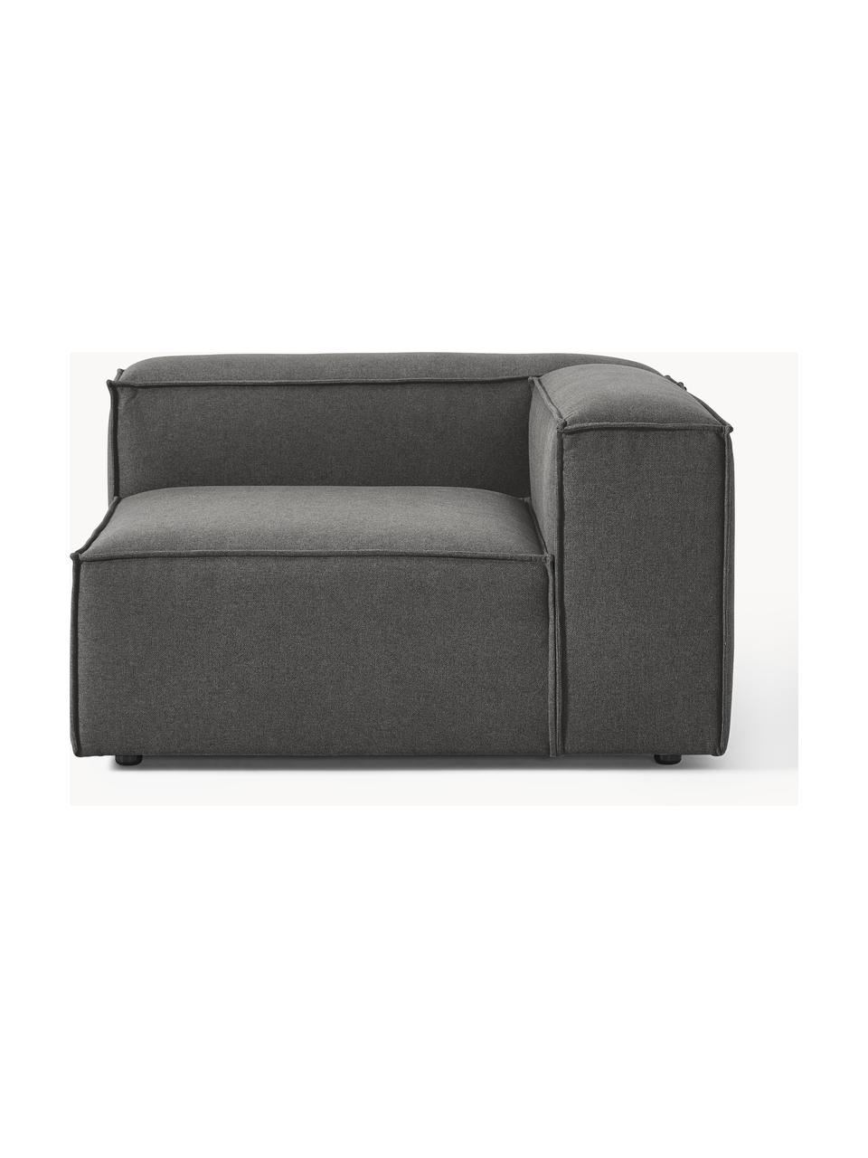 Módulo de esquina sofá Lennon, Tapizado: 100% poliéster Alta resis, Estructura: madera contrachapada de p, Patas: plástico Este producto es, Tejido gris antracita, An 119 x F 119 cm, chaise longue izquierda