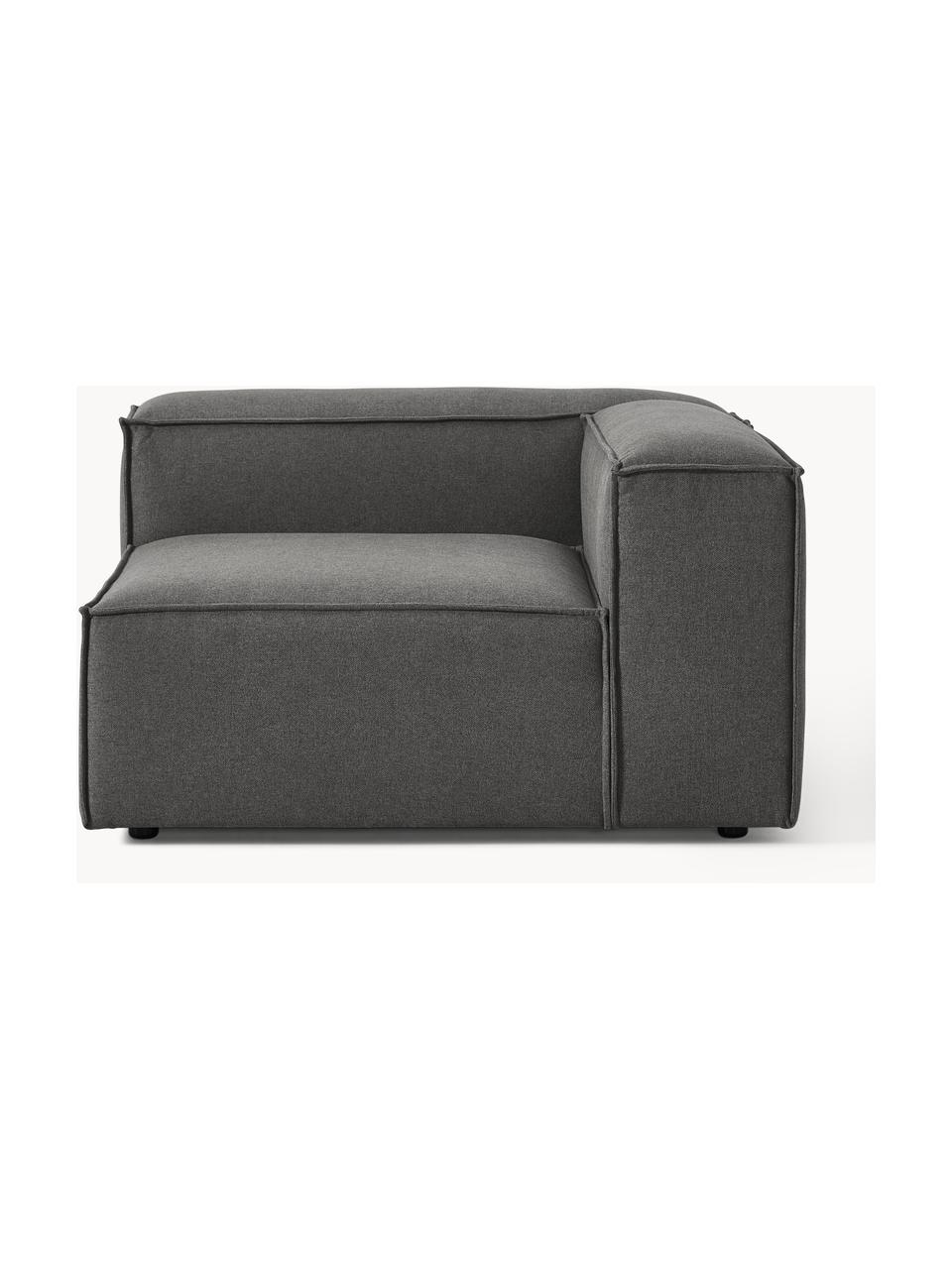 Módulo de esquina sofá Lennon, Tapizado: 100% poliéster Alta resis, Estructura: madera contrachapada de p, Patas: plástico Este producto es, Tejido gris antracita, An 119 x F 119 cm, chaise longue izquierda