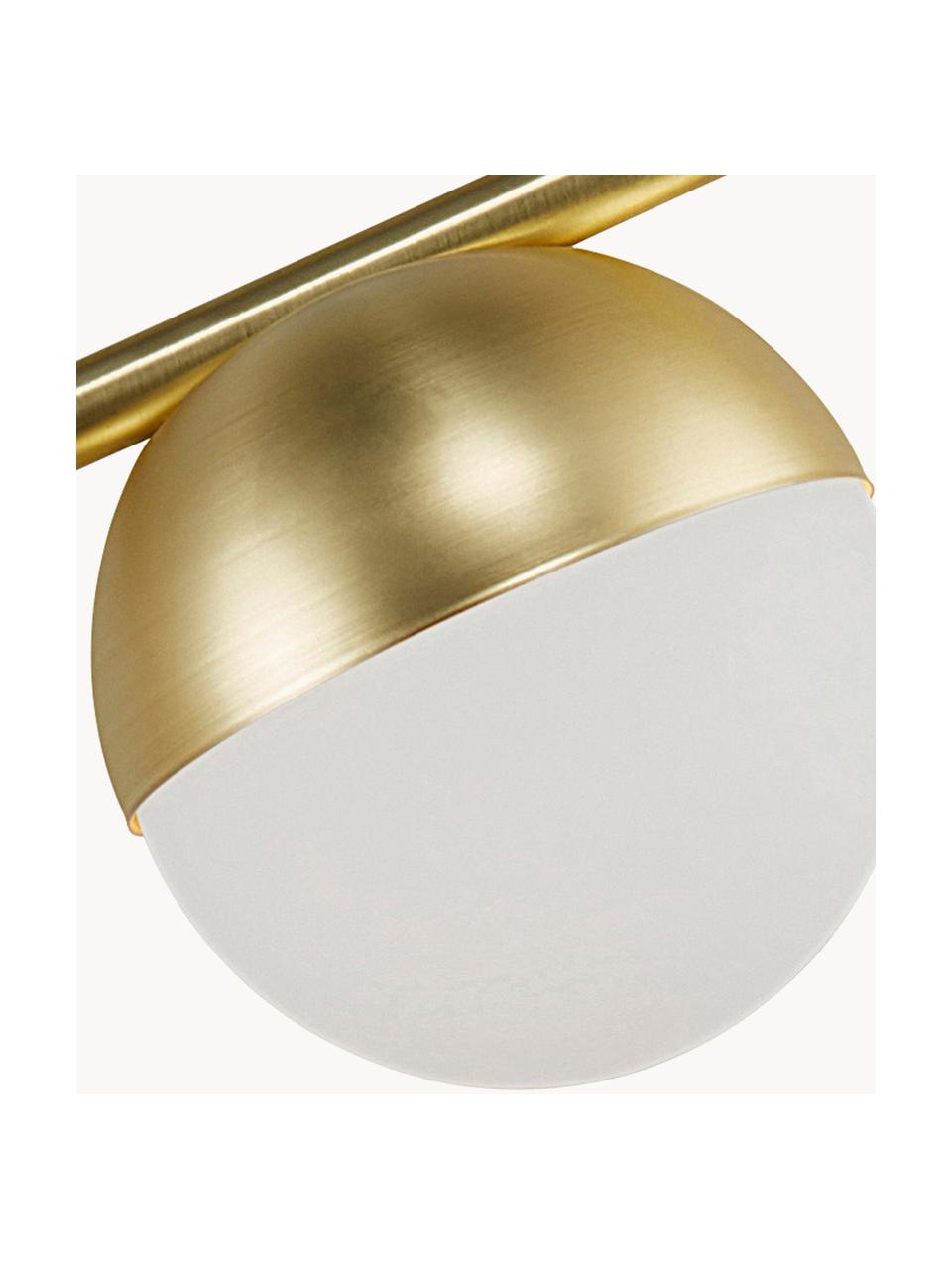 Lampe de bureau design Contina, Blanc, doré, larg. 15 x haut. 49 cm