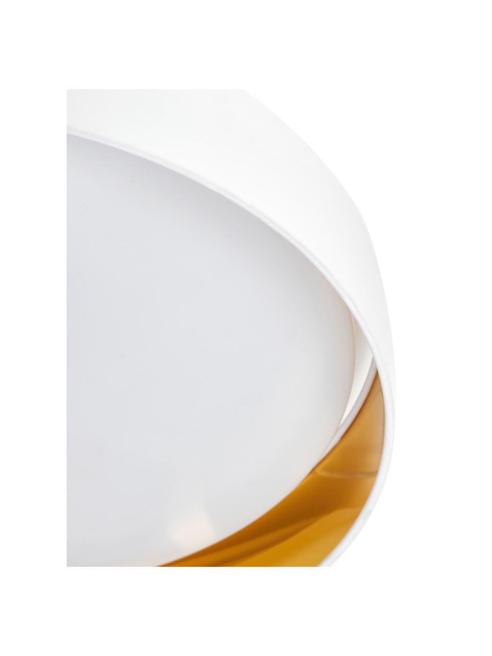 LED plafondlamp Mallory in wit, Diffuser: kunststof, Wit, Ø 41 x H 10 cm