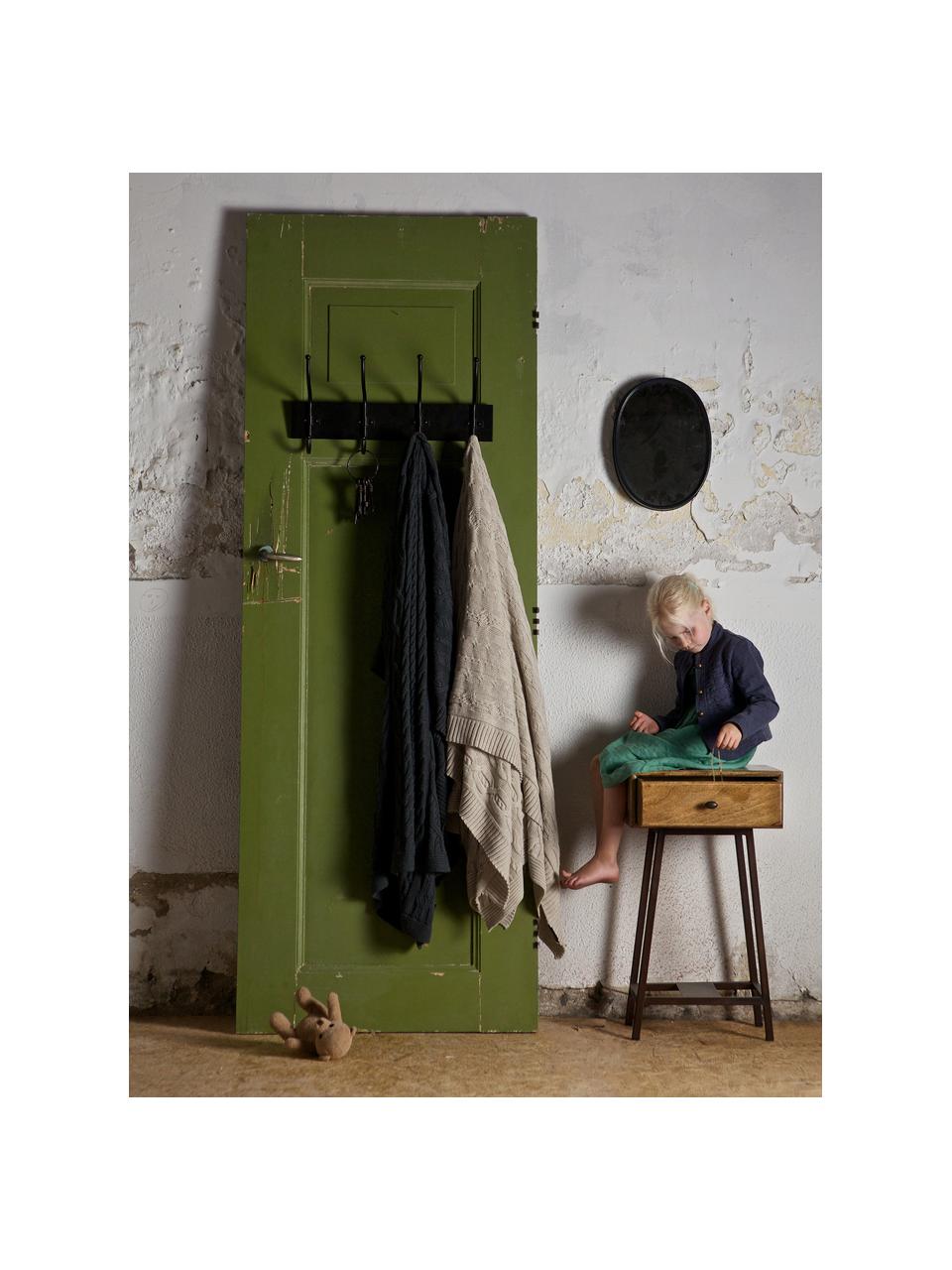 Tavolino con cassetto Skybox, Legno di pino, marrone ruggine, Larg. 40 x Alt.70 cm