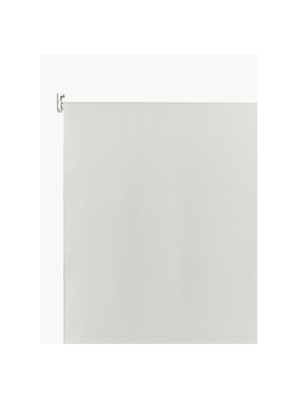 Rideau à enrouleur opaque Elia, Gris clair, larg. 80 x long. 165 cm