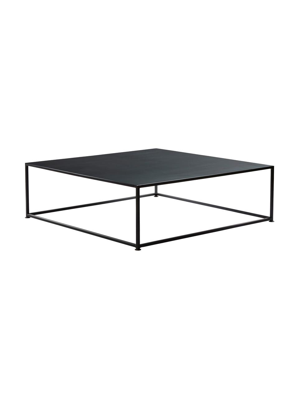 Grande table basse en métal noir Tikota, Métal, revêtement par poudre, Noir, larg. 100 x haut. 32 cm