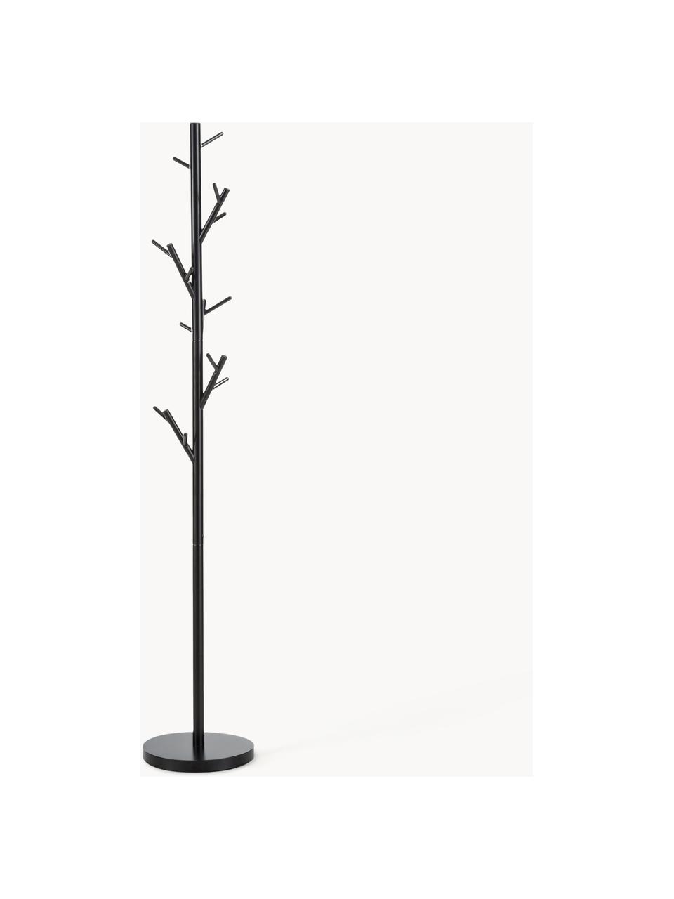 Kleiderständer Tree, Stahlrohr, pulverbeschichtet, Schwarz, H 170 cm