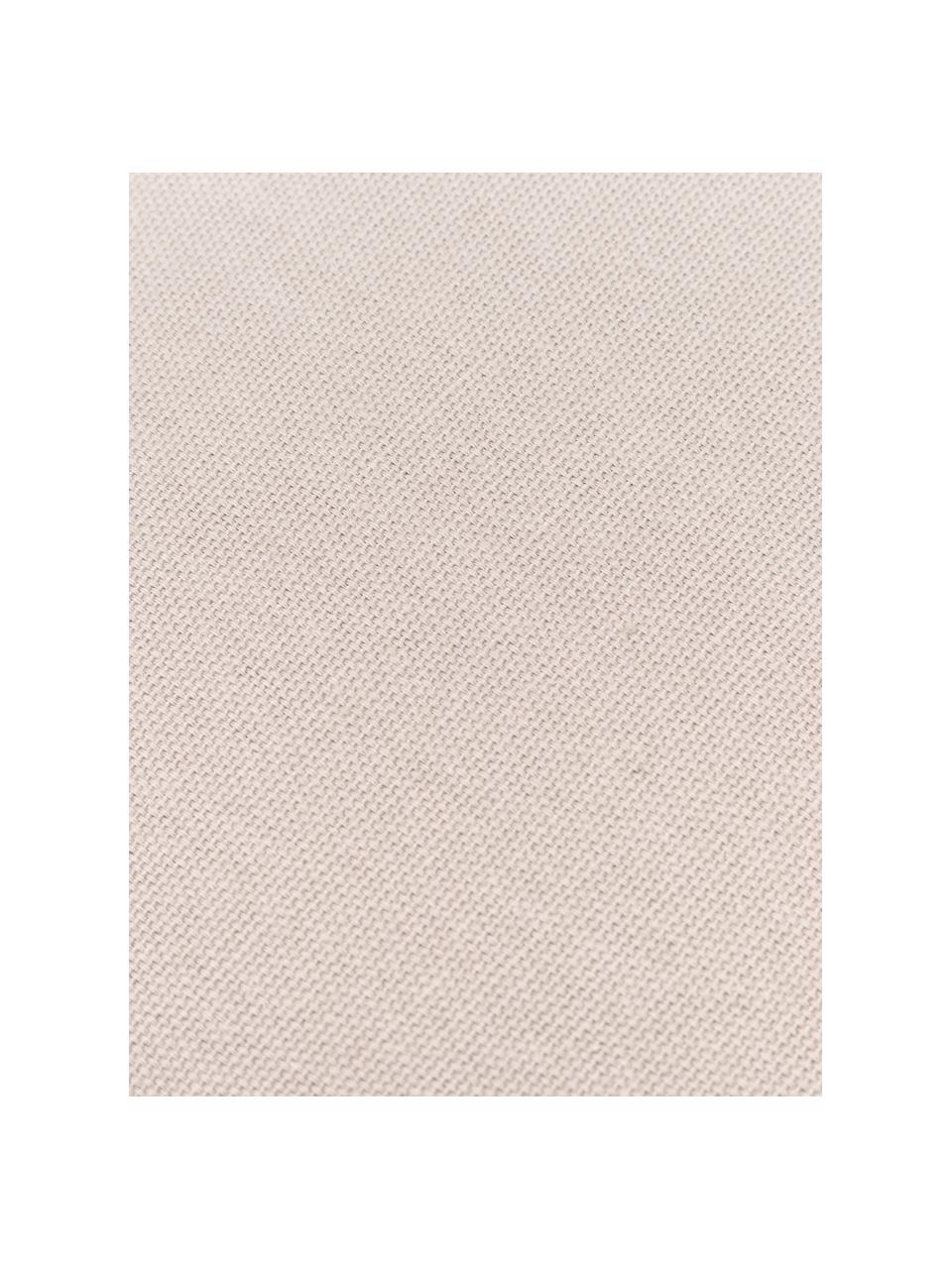 Housse de coussin 40x40 houppes Shylo, 100 % coton, Beige, larg. 40 x long. 40 cm