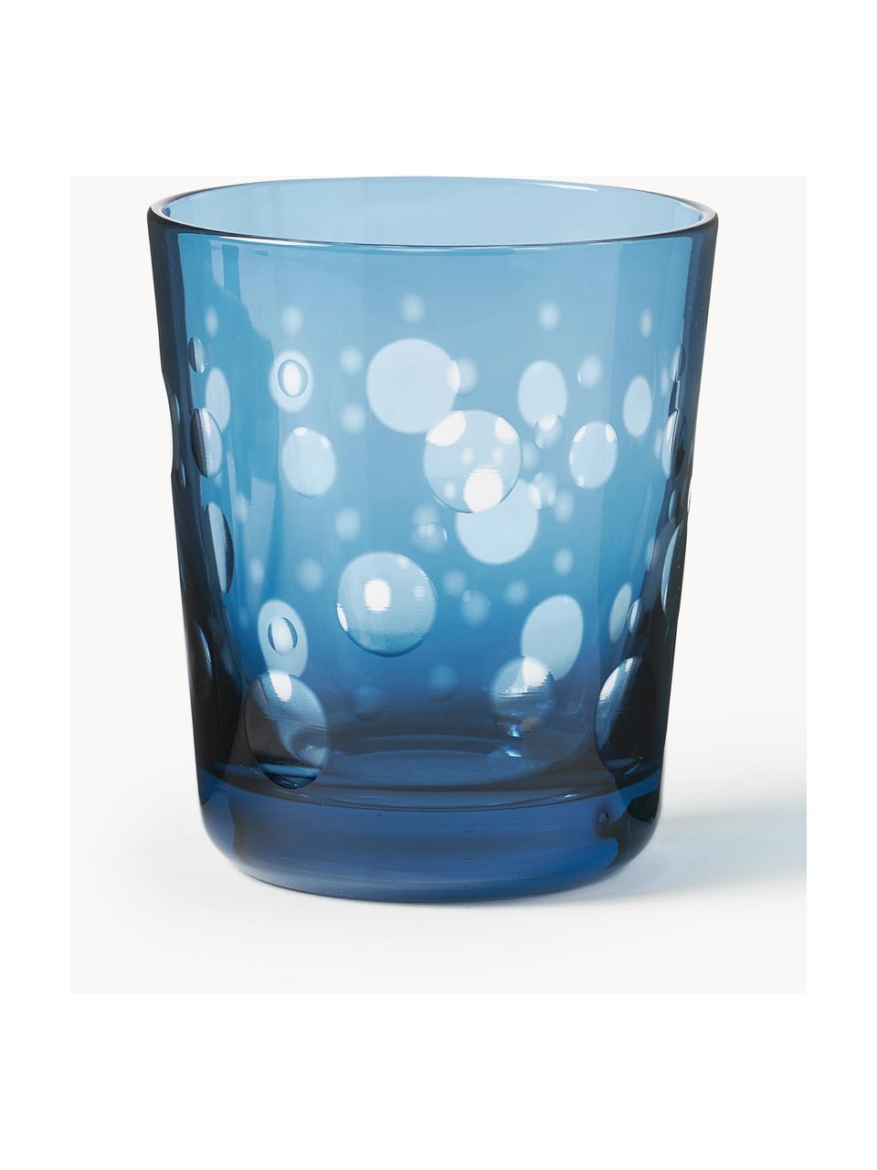 Wassergläser Cuttings, 6er-Set, Glas, Bunt, Ø 9 x H 10 cm, 250 ml