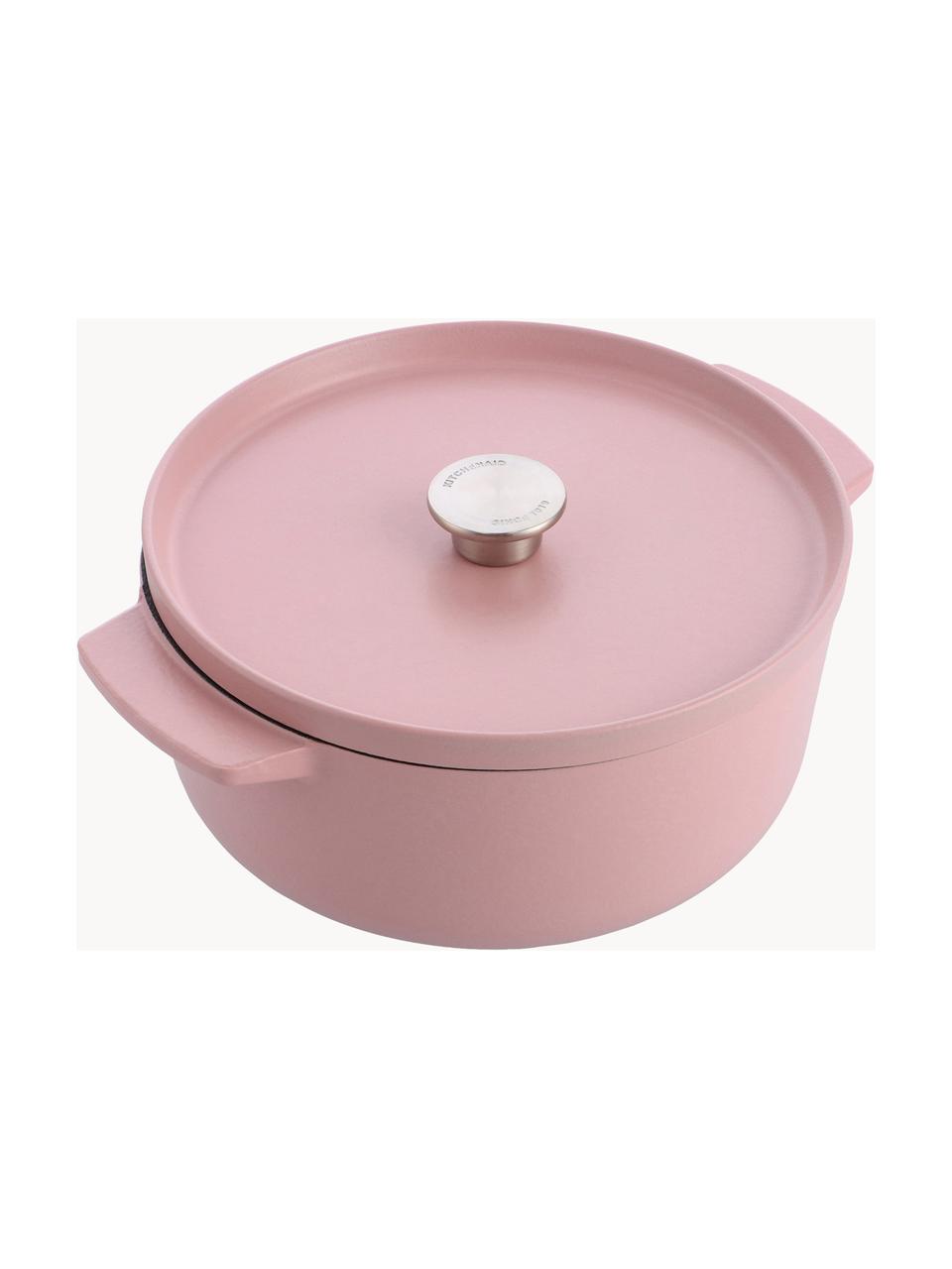 Casserole avec revêtement antiadhésif Doelle, Fonte avec revêtement antiadhésif en céramique, Rose pâle, Ø 22 x haut. 15 cm