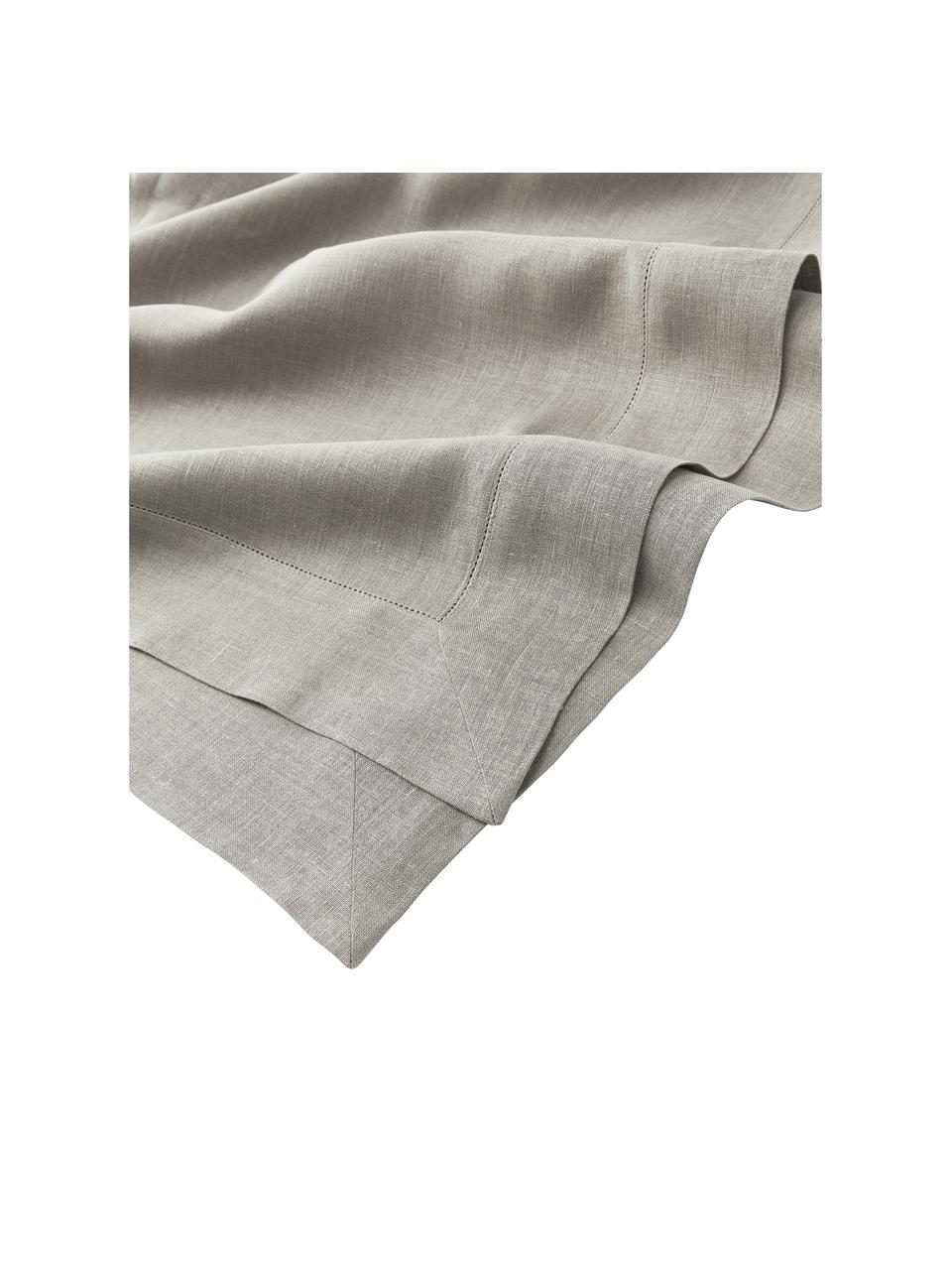 Mantel de lino Alanta, Gris, De 6 a 10 comensales (An 160 x L 250 cm)