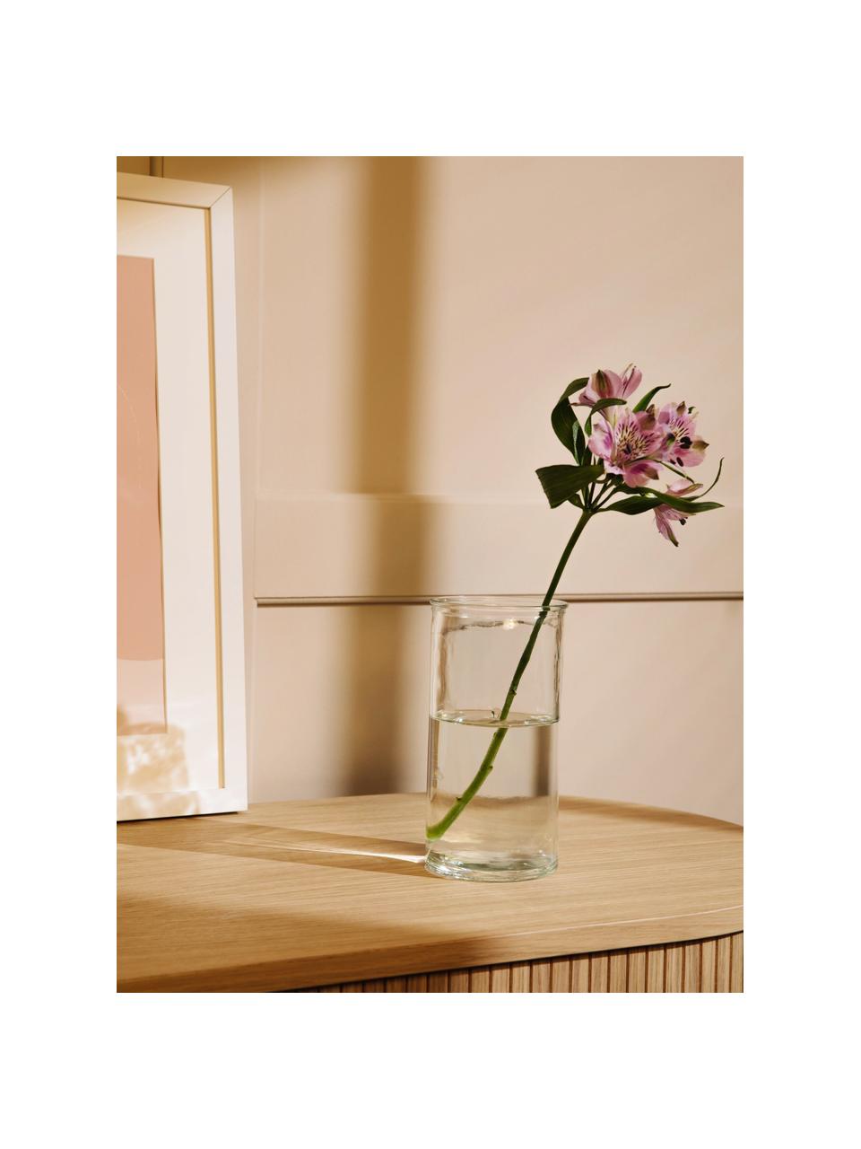 Malá sklenená váza Cylinder, Sklo, Priehľadná, Ø 10 x V 20 cm