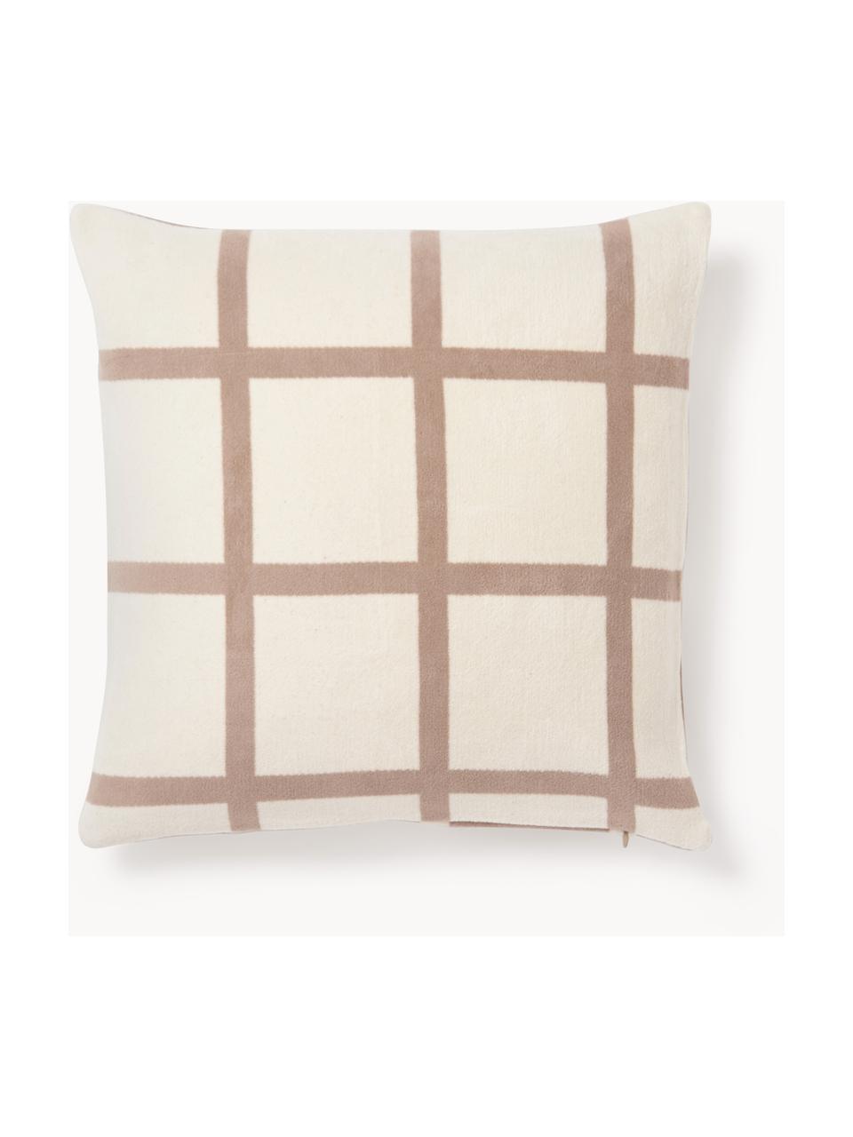 Housse de coussin 45x45 à carreaux Edison, 100 % coton

Le matériau est certifié STANDARD 100 OEKO-TEX®, 5726CIT, CITEVE, Nougat, blanc crème, larg. 45 x long. 45 cm