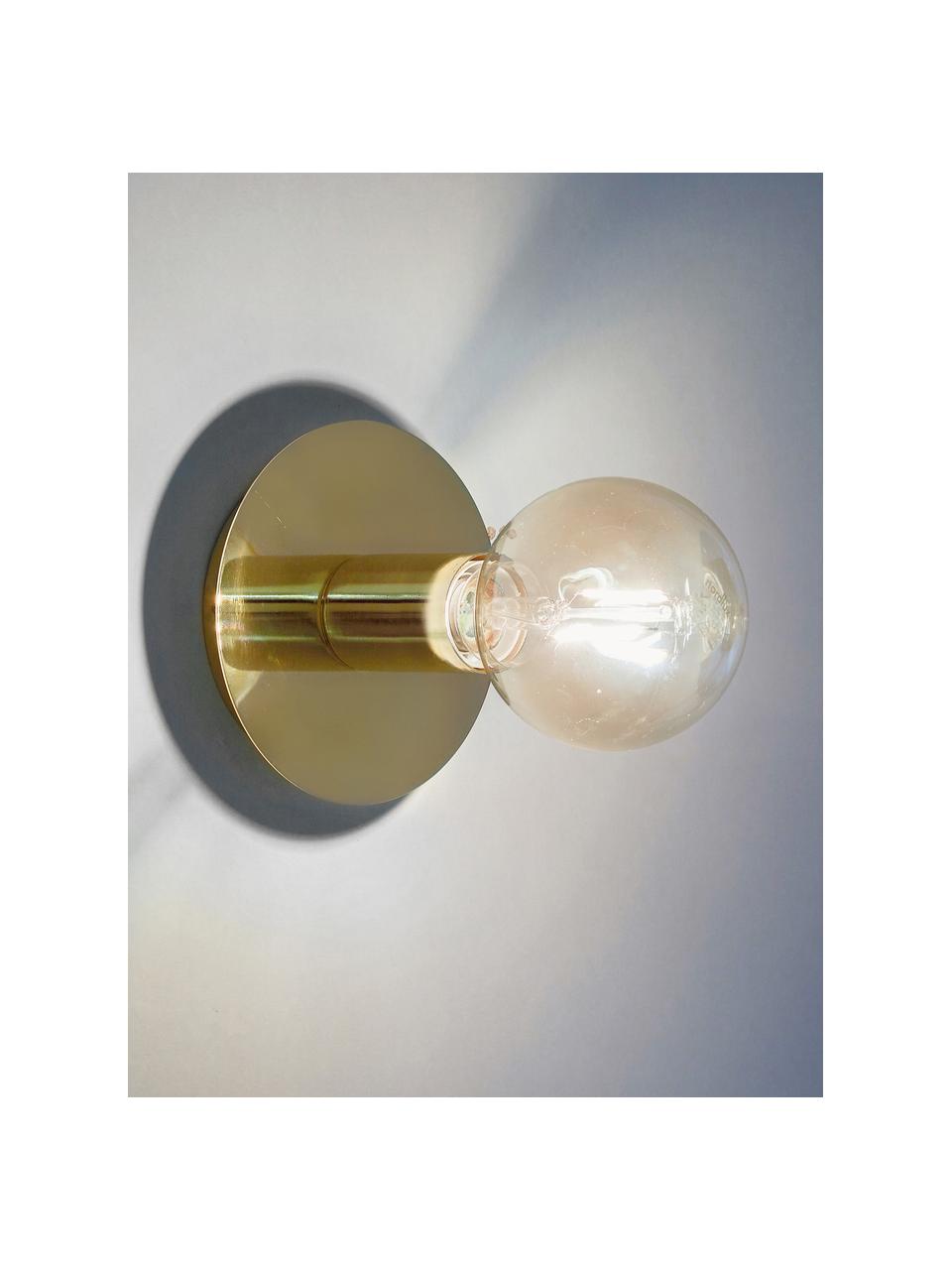 Kinkiet/lampa sufitowa spot z metalu Percy, Odcienie złotego, Ø 14 cm, G 9 cm