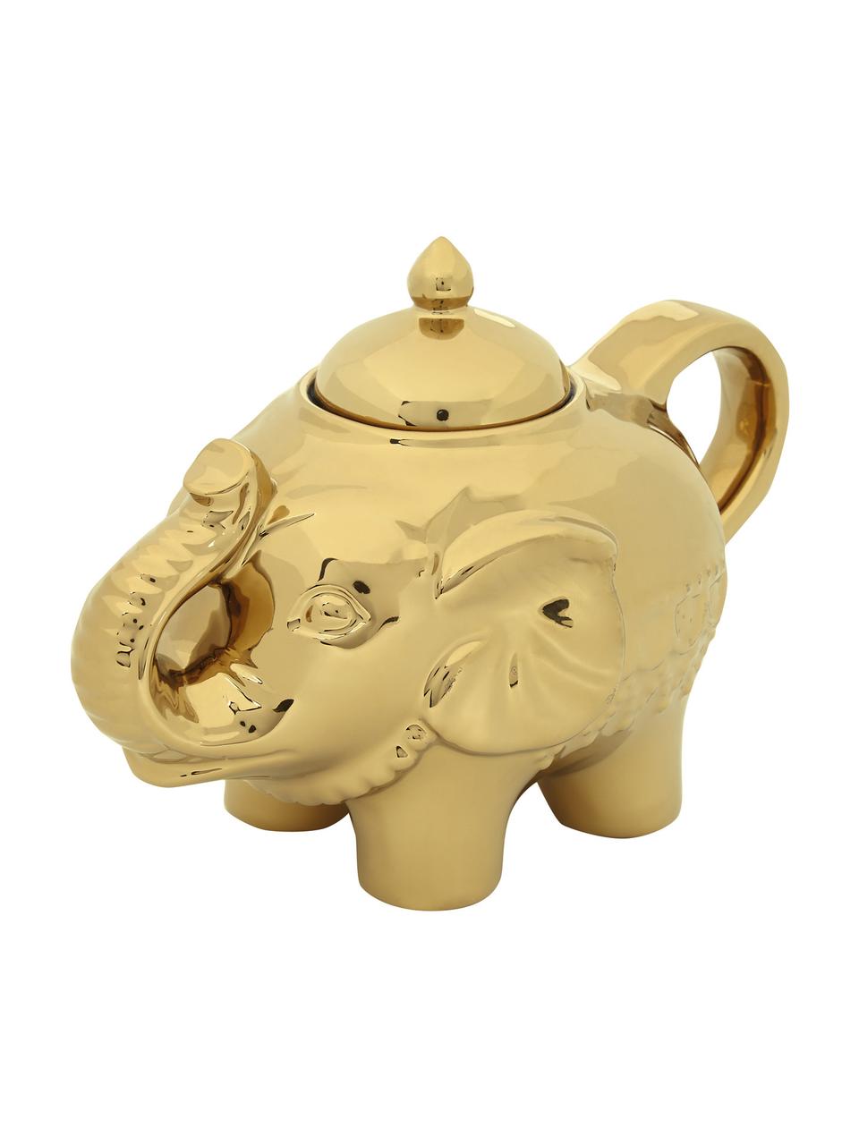 Azucarero Elephant, 300 ml, Vidrio, Dorado, An 15 x Al 12 cm