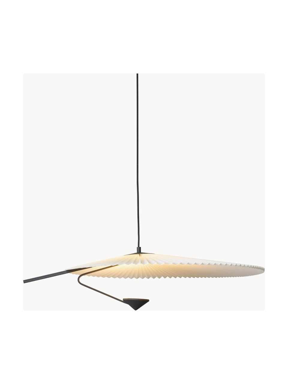 Lampa wisząca LED z funkcją przyciemniania Liris, Biały, czarny, Ø 87 x W 24 cm