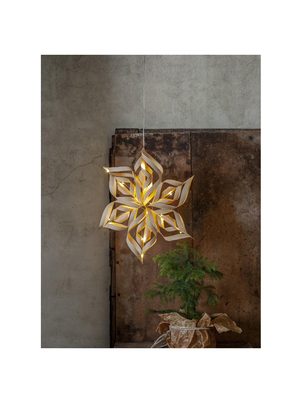 LED-Leuchtstern Bella mit Timerfunktion, Beige, Ø 40 cm