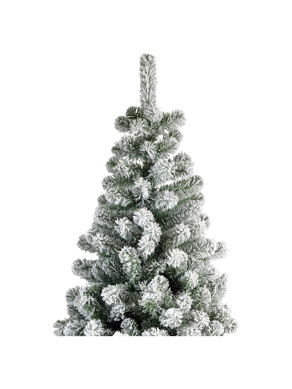 Albero di Natale artificiale innevato North Pole, Verde, bianco, Ø 137 x Alt. 210 cm