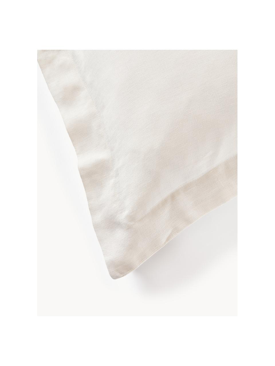 Poszewka na poduszkę z lnu Pure, Złamana biel, S 40 x D 80 cm