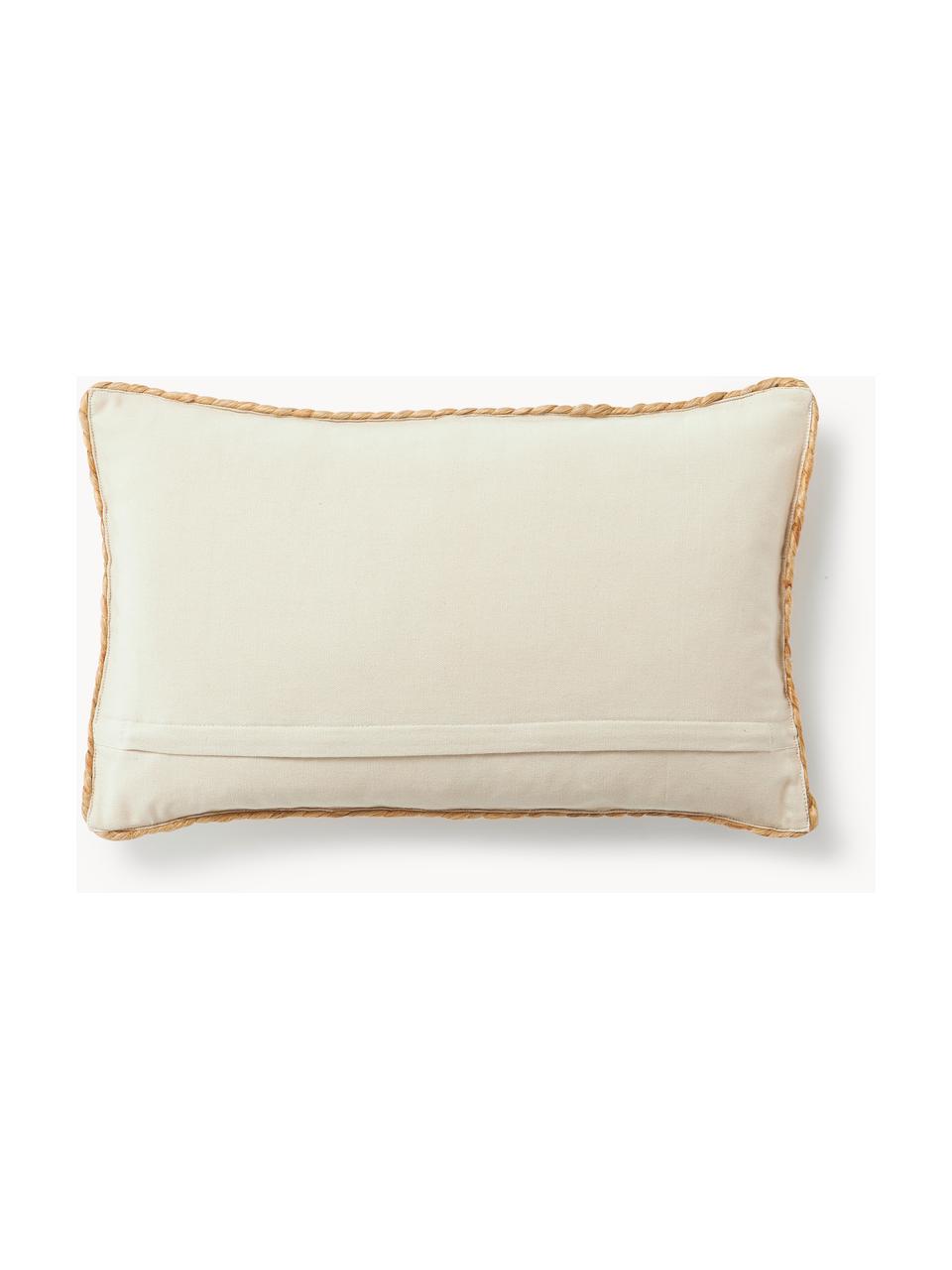 Housse de coussin en jute Bono, Ocre, larg. 30 x long. 50 cm