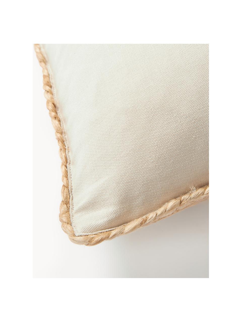 Housse de coussin en jute Bono, Ocre, larg. 30 x long. 50 cm