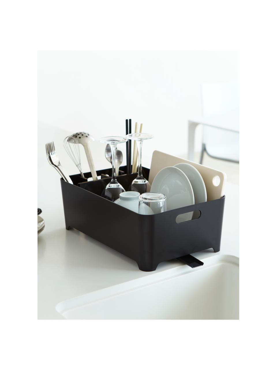Égouttoir à vaisselle Tower, Plastique (ABS), Noir, larg. 38 x haut. 13 cm
