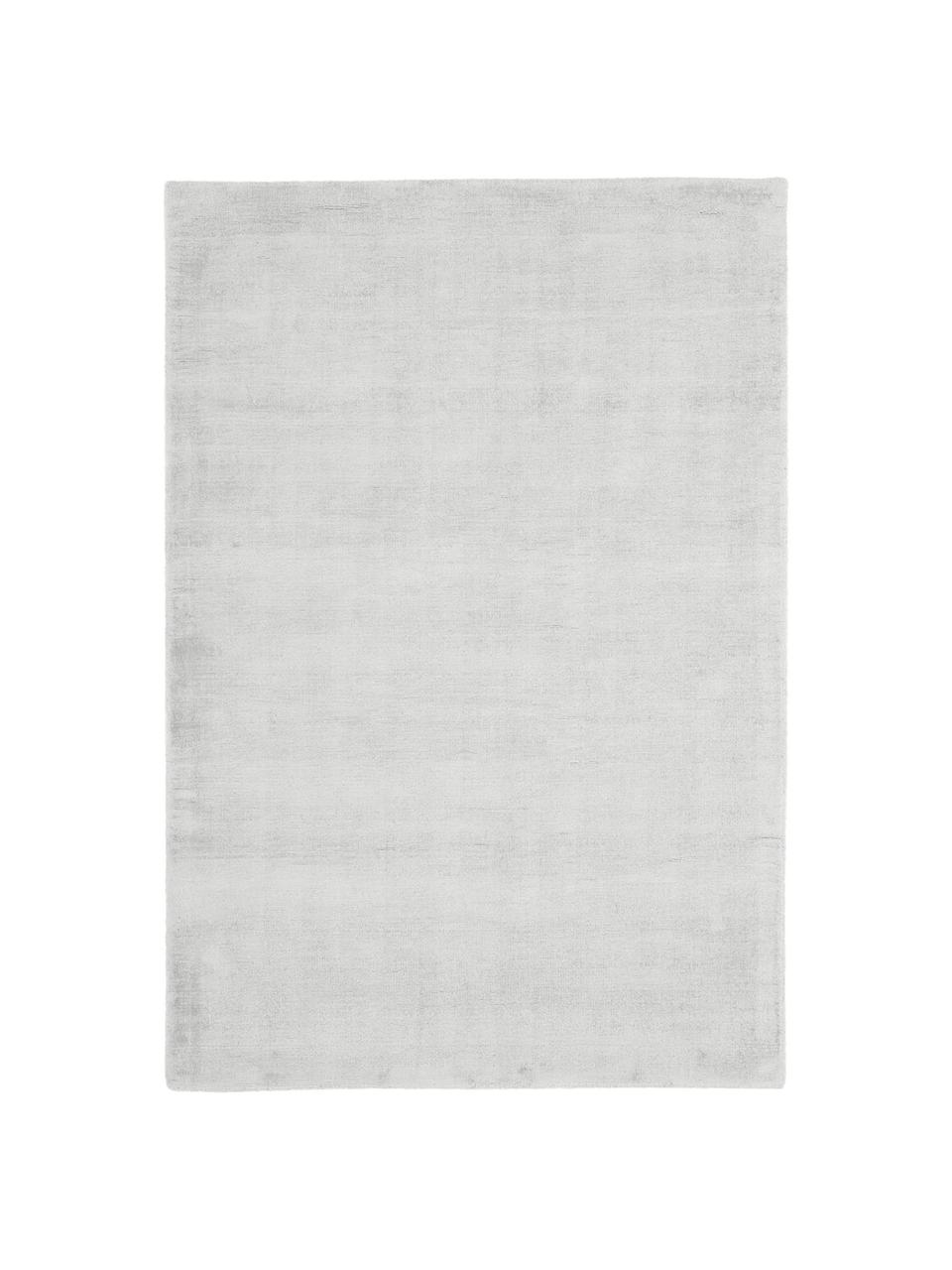 Ręcznie tkany dywan z wiskozy Jane, Srebrnoszary, S 160 x D 230 cm (Rozmiar M)