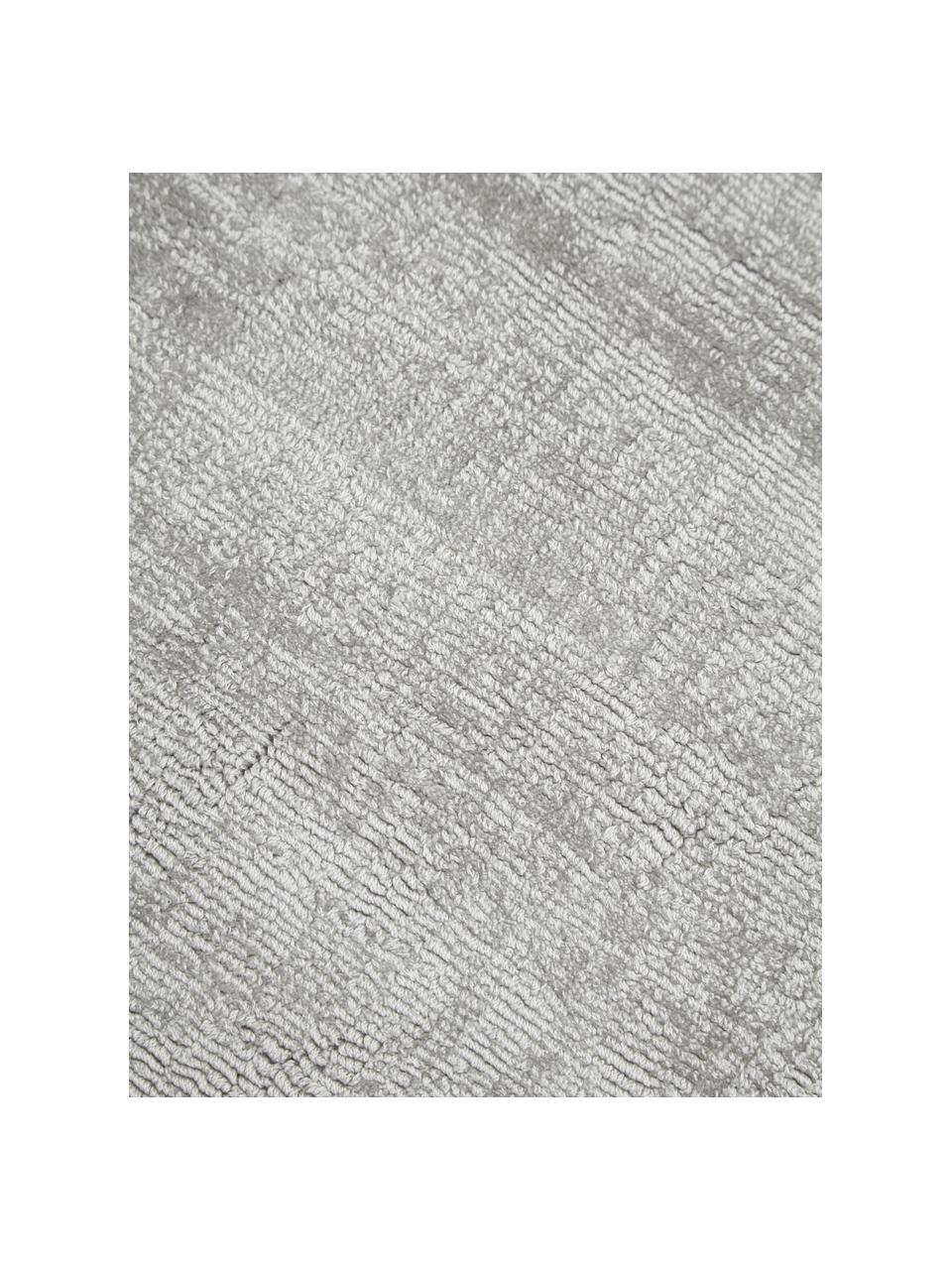 Tappeto in viscosa fatto a mano Jane, Retro: 100% cotone Il materiale , Grigio chiaro, Larg. 160 x Lung. 230 cm  (taglia M)