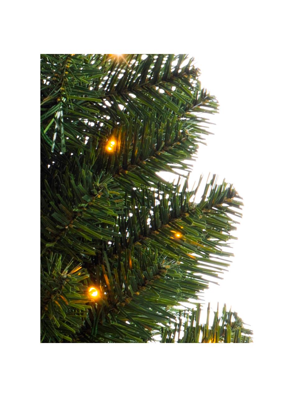 Albero di Natale a LED artificiale Imperial, alt. 90 cm, Verde scuro, grigio scuro, Ø 50 x Alt. 90 cm